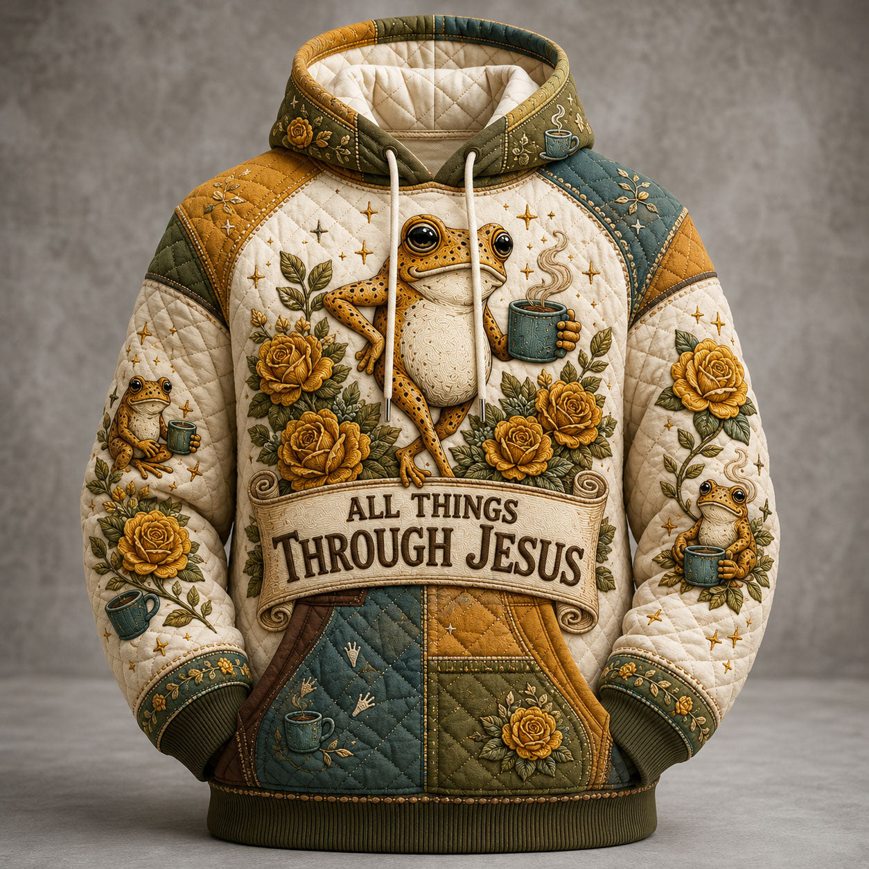 All Things Through Jesus Hoodie GFTOHNL2168