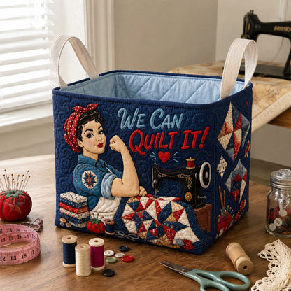 We Can Quilt It Quilted Storage Basket GFTOHNL2170