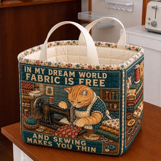Fabric Dream Quilted Storage Basket GFTOHNL2173