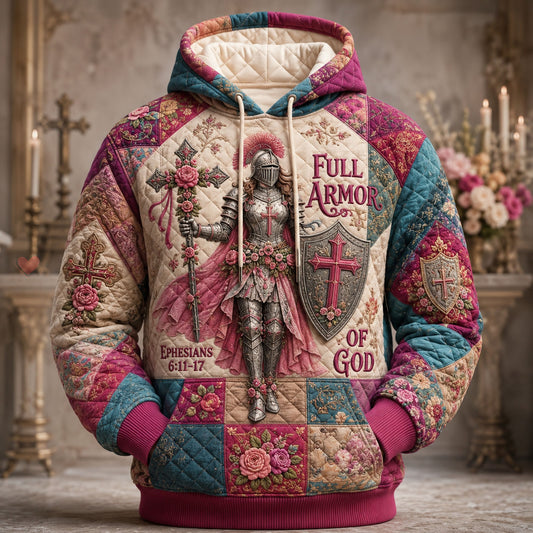 Floral Warrior In Full Armor Hoodie GFTOHNL2205