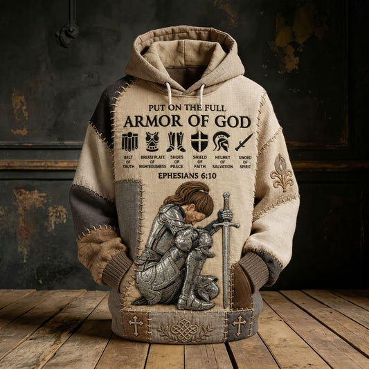 Prayer Warrior In Full Armor Hoodie GFTOHNL2208