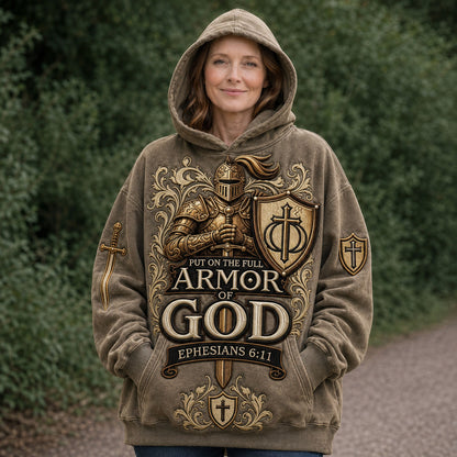 Strength Through The Armor Of God Hoodie GFTOHNL2210