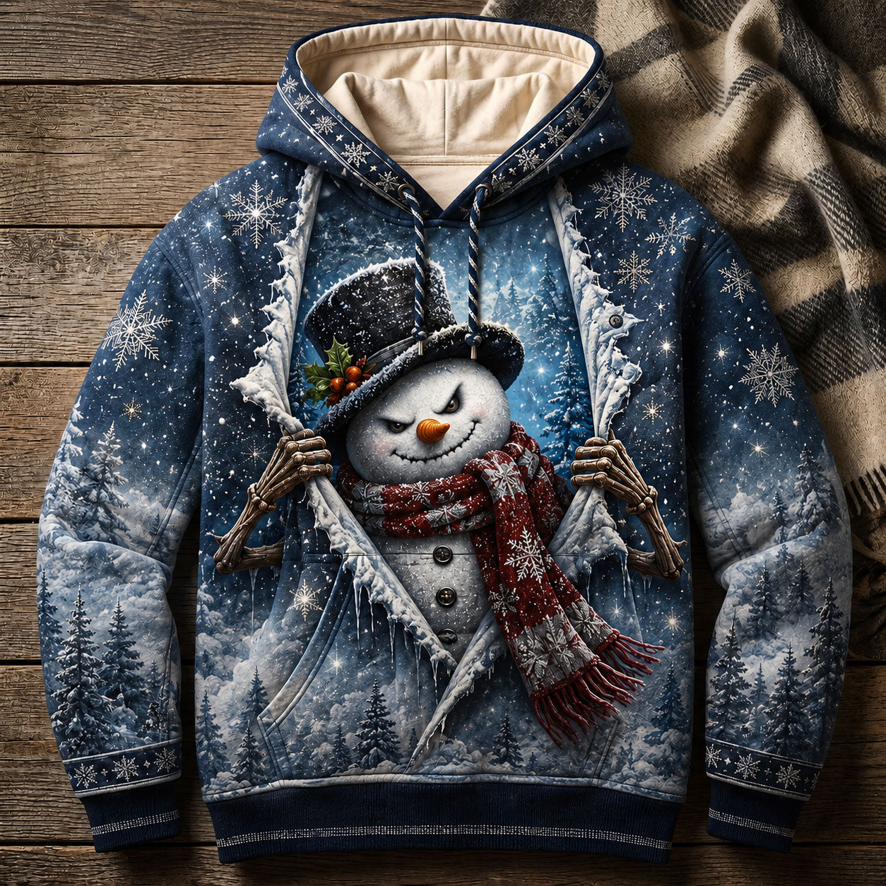 Frostbound Snowman Hoodie GFTOHNL2248