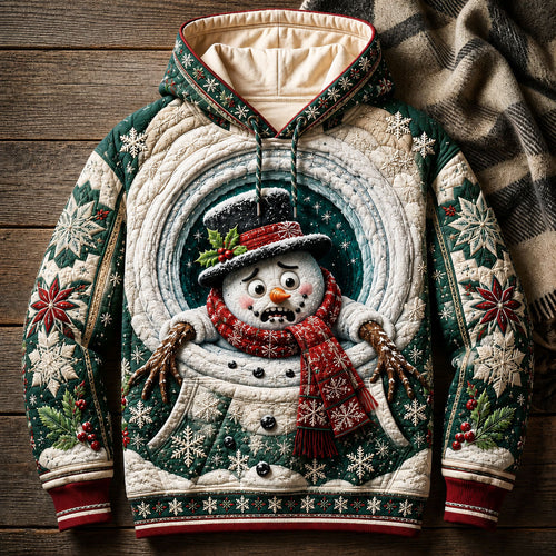 Snowman In The Snow Tunnel Hoodie GFTOHNL2250