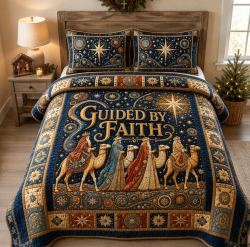 Guided By Faith Wise Men 3-Piece Quilted Bedding Set GFTOHNL2291