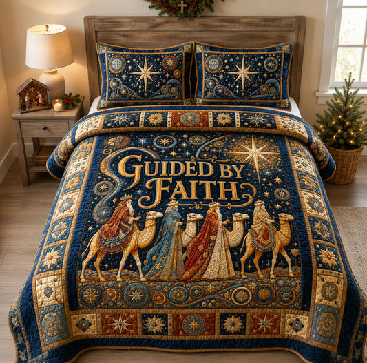 Guided By Faith Wise Men 3-Piece Quilted Bedding Set GFTOHNL2291