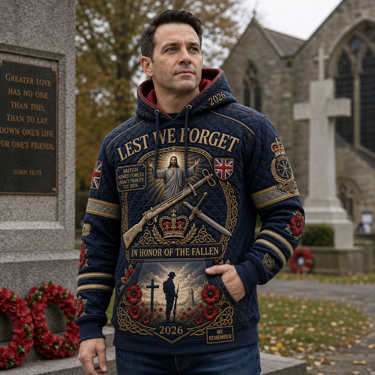 Lest We Forget Fallen Heroes Hoodie GFTOHNL2293
