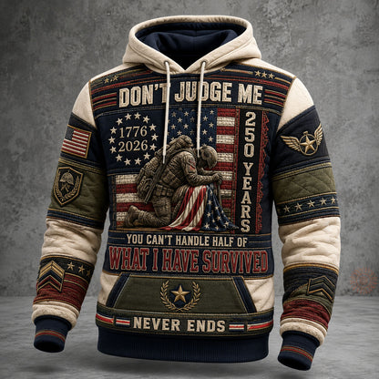 America 250 Veteran Strength Hoodie GFTOHNL2298