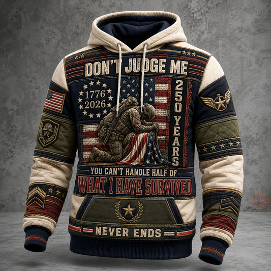 America 250 Veteran Strength Hoodie GFTOHNL2298