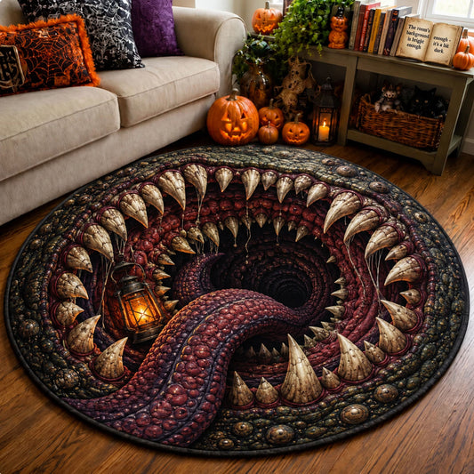 Monster Maw Into The Abyss Quilted Round Mat GFTOHNL2325