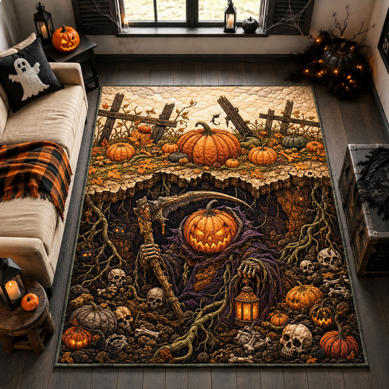 Harvest Reaper Below Area Rug GFTOHNL2366