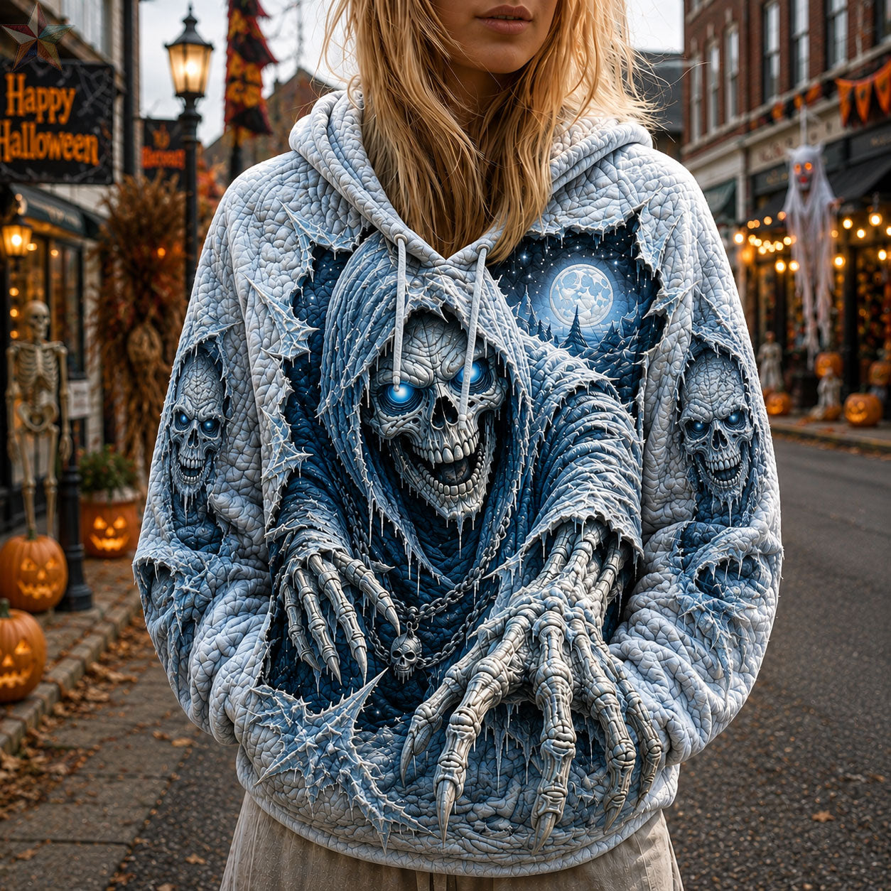 Frost Reaper Skeleton Hoodie GFTOHNL2411