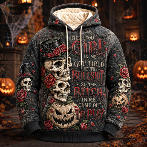 Good Girl Gone Wicked Skull Hoodie GFTOHNL2417