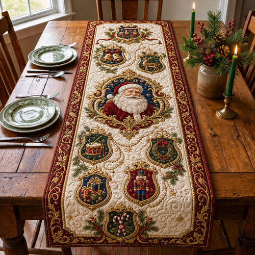 Santa Heritage Medallions Quilted Table Runner GFTOHNL2441