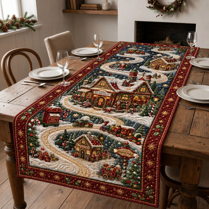 Santa Workshop Journey Quilted Table Runner GFTOHNL2442