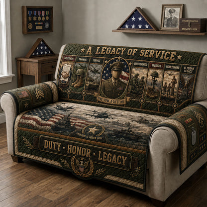 Legacy Of Service Quilted Sofa Cover GFTOHNL2449
