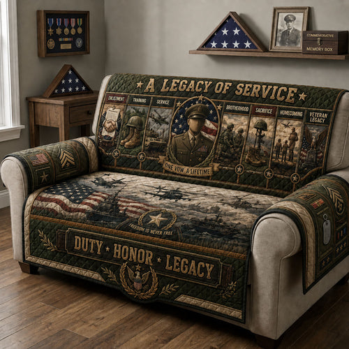 Legacy Of Service Quilted Sofa Cover GFTOHNL2449