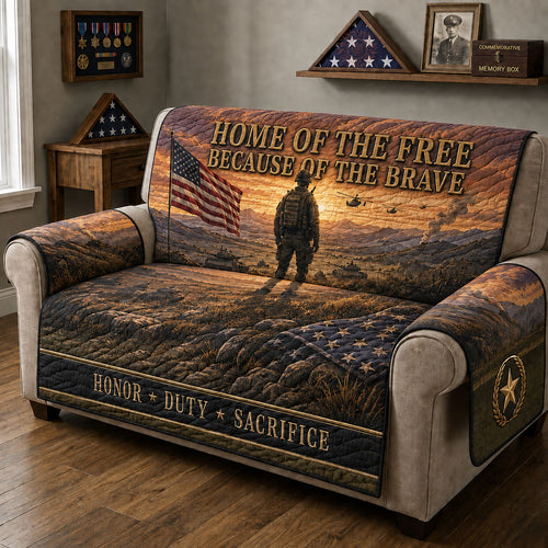 Home Of The Free Quilted Sofa Cover GFTOHNL2454