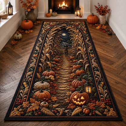 Midnight Pumpkin Path Runner Rug GFTOHNL2457