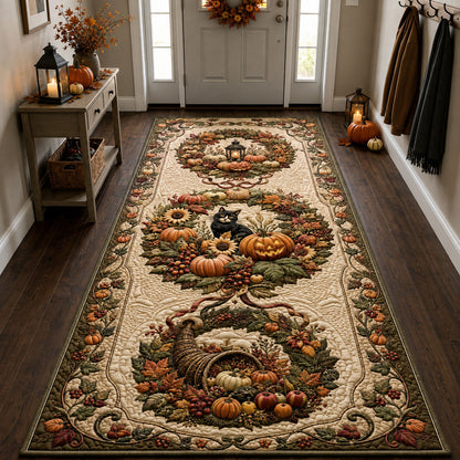 Autumn Harvest Wreath Runner Rug GFTOHNL2459
