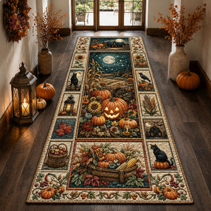Harvest Moon Patchwork Runner Rug GFTOHNL2461