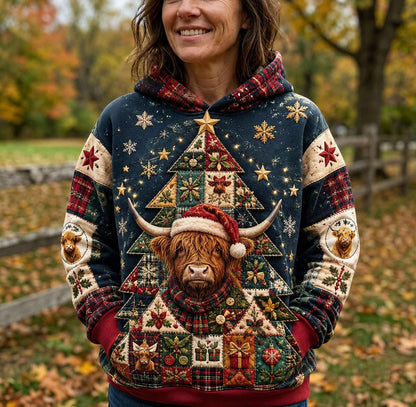 Highland Patchwork Tree Hoodie GFTOHNL2479