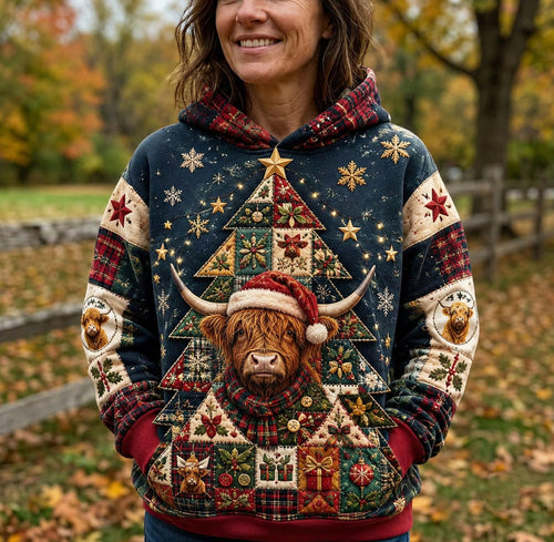 Highland Patchwork Tree Hoodie GFTOHNL2479