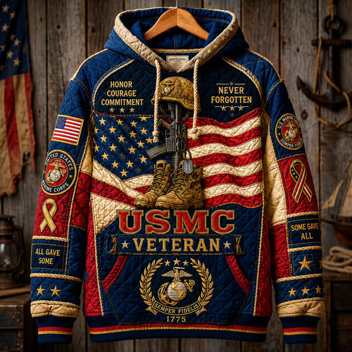 Never Forgotten Marine Veteran Tribute Hoodie GFTOHNL2515
