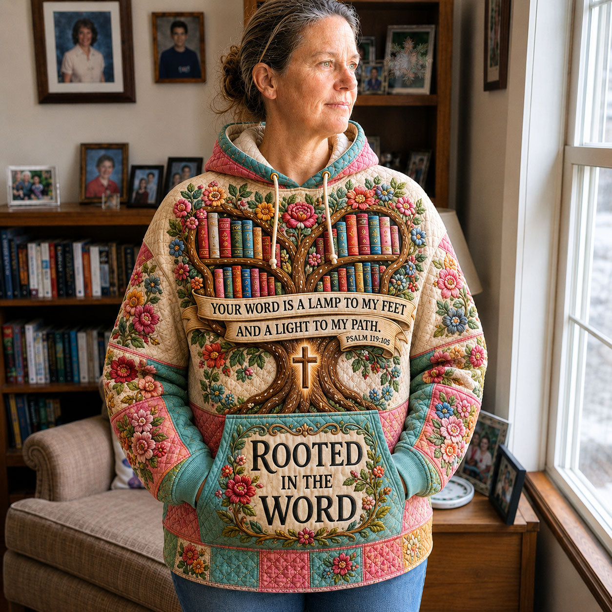 Rooted In The Word Christian Hoodie GFTOHNL2552