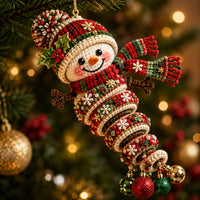 Snowman Twirl Christmas Christmas Mica Ornament GFTOHNL2572