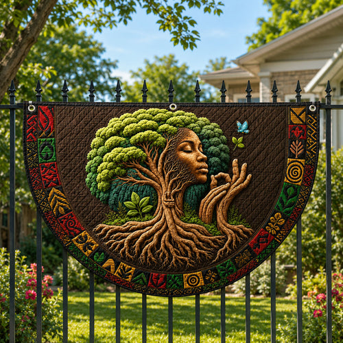 Nature Juneteenth Roots Fan Flag GFTOHNL258