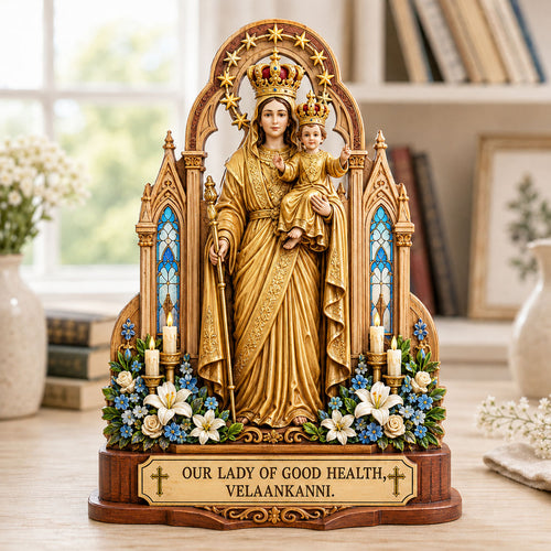 Our Lady Of Good Health Wooden Block 3-Layers GFTOHNL2696