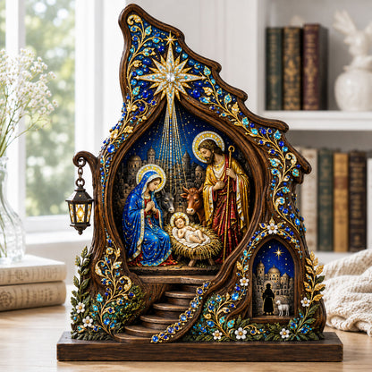 Nativity Star Chapel Wooden Block 3-Layers GFTOHNL2703