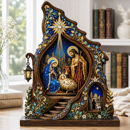 Nativity Star Chapel Wooden Block 3-Layers GFTOHNL2703