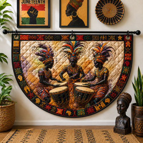 Juneteenth Drum Celebration Fan Flag GFTOHNL278