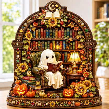Ghost Reading Library Wooden Block 3-Layers GFTOHNL2784