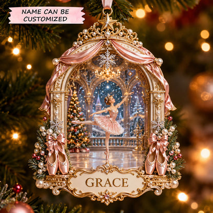 Ballerina Christmas Mica Ornament