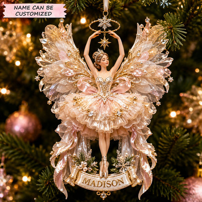 Ballerina Christmas Mica Ornament