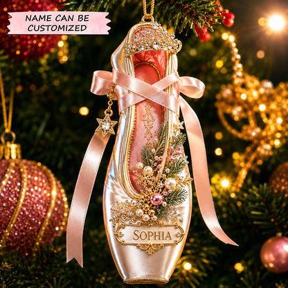 Ballerina Christmas Mica Ornament