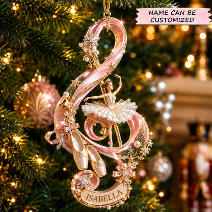 Ballerina Christmas Mica Ornament