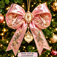 Ballet Christmas Bow Christmas Mica Ornament QTCUZ GFTOHNL2789