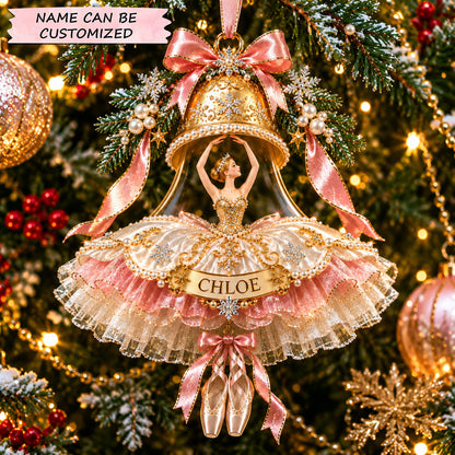 Ballerina Christmas Mica Ornament