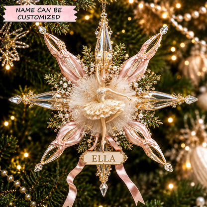 Ballerina Christmas Mica Ornament