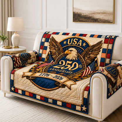 USA 250 Quilted Sofa Cover GFTOHNL28