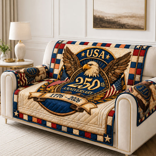 USA 250 Quilted Sofa Cover GFTOHNL28