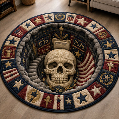 Constitution Skull Chamber Quilted Round Mat GFTOHNL283