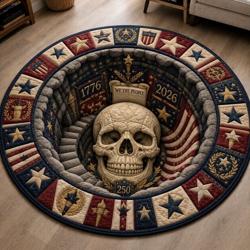 Constitution Skull Chamber Quilted Round Mat GFTOHNL283