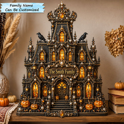 Haunted Family Manor Wooden Block 3-Layers QTCUZ GFTOHNL2834