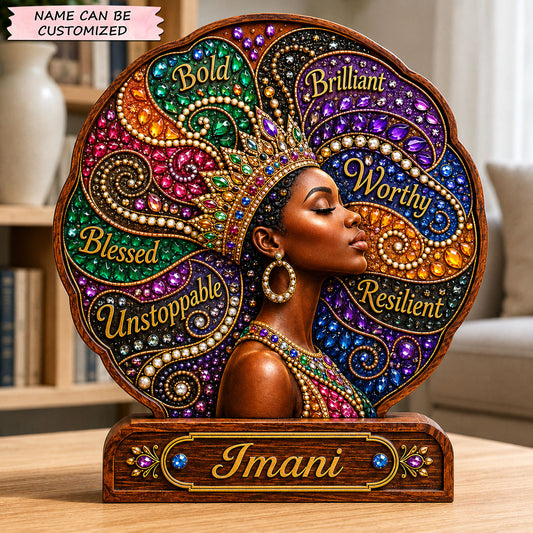 Bold Brilliant Blessed Wooden Block 3-Layers QTCUZ GFTOHNL2842