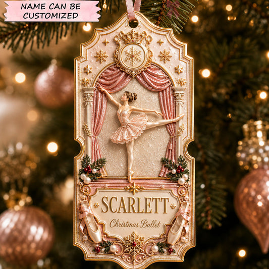 Christmas Ballet Stage Christmas Mica Ornament QTCUZ GFTOHNL2883